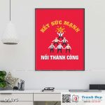 Tranh động lực trang trí phòng làm việc - Kết sức mạnh, nối thành công - DL675