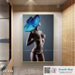 Tranh đơn canvas treo tường Decor Cô gái nghệ thuật - DC359