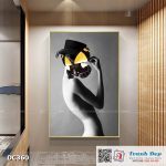 Tranh đơn canvas treo tường Decor Cô gái nghệ thuật - DC360