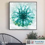 Tranh đơn canvas treo tường Decor Cúc xanh - DC362