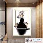Tranh đơn canvas treo tường Decor Cô gái nghệ thuật - DC375