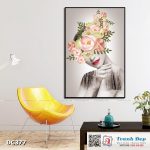 Tranh đơn canvas treo tường Decor Nàng hoa - DC377