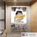 Tranh đơn canvas treo tường Decor Cô gái và thành phố - DC395