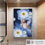 Tranh đơn canvas treo tường Decor Nàng hoa - DC424