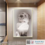 Tranh đơn canvas treo tường Decor Cô gái nghệ thuật - DC425