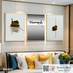 Bộ 3 tranh canvas treo tường Decor Neo thuyền - DC452