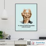Tranh động lực trang trí phòng làm việc - It always seems impossible until it's done (Nelson Mandela) - E034