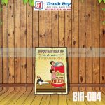 Tranh trang trí quán bia, quán nhậu BIA004-Rượu bất khả ép, ép bất khả từ, từ từ anh uống