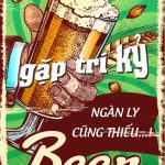 Tranh trang trí quán bia, quán nhậu BIA006-Gặp tri kỷ ngàn ly cũng thiếu - Ảnh 2