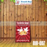 Tranh trang trí quán bia, quán nhậu BIA007-Không say không về, có say cũng không có về