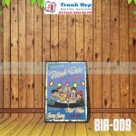 Tranh trang trí quán bia, quán nhậu BIA009-Mấy đời bánh đúc có xương, mấy đời mới nhậu sương sương mà về