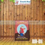 Tranh trang trí quán bia, quán nhậu BIA011-Làm trai cho đáng nên trai, chỉ tiêu phải nhậu chục chai mỗi ngày
