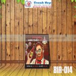 Tranh trang trí quán bia, quán nhậu BIA014-Tự nhiên anh thấy lờ đờ, tưởng rằng say rượu ai ngờ say em