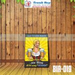 Tranh trang trí quán bia, quán nhậu BIA019-Sinh tố lúa mạch không dùng để ăn, nên uống bổ sung Vitamin