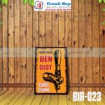 Tranh trang trí quán bia, quán nhậu BIA023-Thơm ngon đến giọt cuối cùng