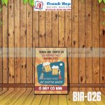 Tranh trang trí quán bia, quán nhậu BIA026-Rượu bia thuốc lá là những thứ không tốt, bỏ được thì bỏ, không bỏ được ở đây có bán