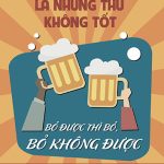 Tranh trang trí quán bia, quán nhậu BIA026-Rượu bia thuốc lá là những thứ không tốt, bỏ được thì bỏ, không bỏ được ở đây có bán - Ảnh 2