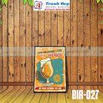 Tranh trang trí quán bia, quán nhậu BIA027-Cho em order một cốc sinh tố lúa mạch bổ sung vitamin yêu đời