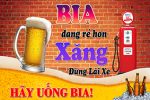 Tranh trang trí quán bia, quán nhậu BIA029-Dù kinh tế thế giới có biến động như thế nào nhưng bia vẫn bình ổn giá - Ảnh 2