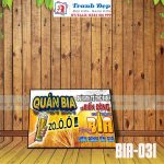 Tranh trang trí quán bia, quán nhậu BIA031-Dù kinh tế thế giới có biến động như thế nào, nhưng bia vẫn bình ổn giá