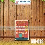 Tranh trang trí quán bia, quán nhậu BIA033-Uống bia mà có bạn hiền,như nhặt được tiền như trúng được lô