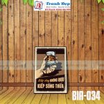 Tranh trang trí quán bia, quán nhậu BIA034-Kiếp sống không rượu kiếp sống thừa