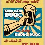 Tranh trang trí quán bia, quán nhậu BIA038-Đời này có lẽ thứ duy nhất mình cầm được mà không buông được đó chính là ly bia - Ảnh 2